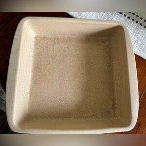 Pampered chef stoneware 9” square baker pan